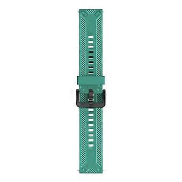 Klockarmband 20mm 22mm Universellt Vattentätt Kolfibertextur Smart Klocka Ersättningsarmband Kompatibelt Samsung Galaxy Watch (22 mm Mörkblå)
