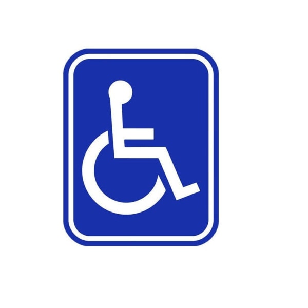 Klistermärken för funktionshindrade Paket med 2 enheter för internt bruk