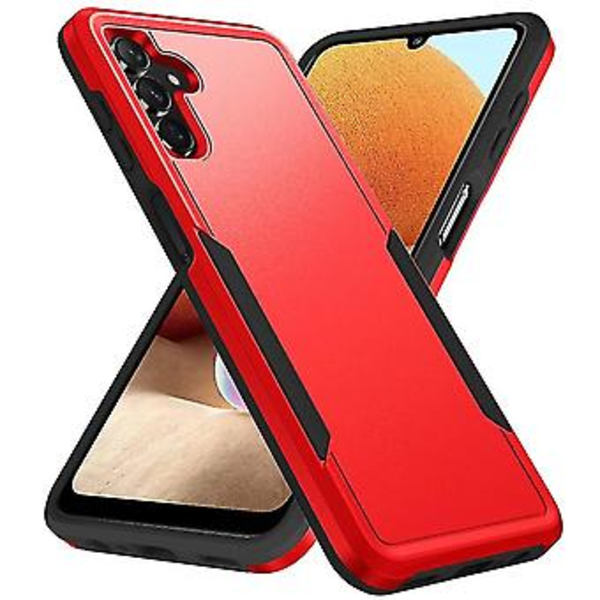 Samsung Galaxy A13 5g:lle Pioneer Armor - Kestävä Puhelin Kotelo (PC + TPU) (Punainen Musta)