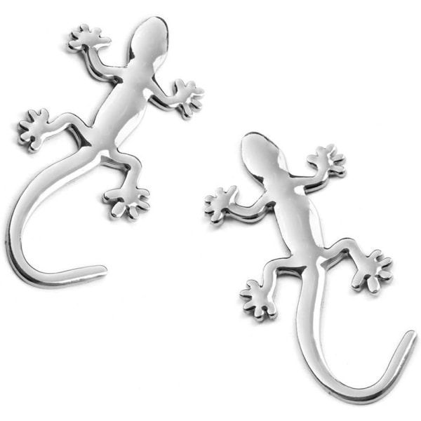 3D Metal Gecko Logo Bilskylt Emblem Klistermärke Solid Bilskylt