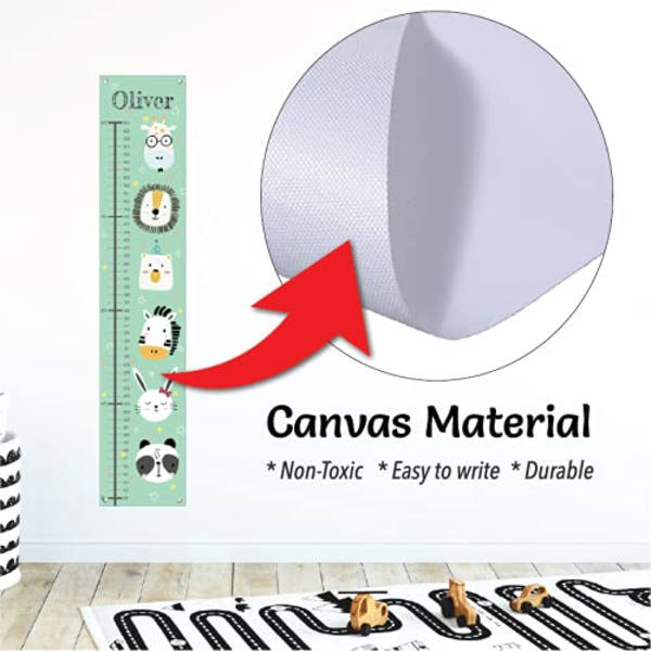 Personlig Canvas Tillväxtdiagram för Barn, Längddiagram för Barn,