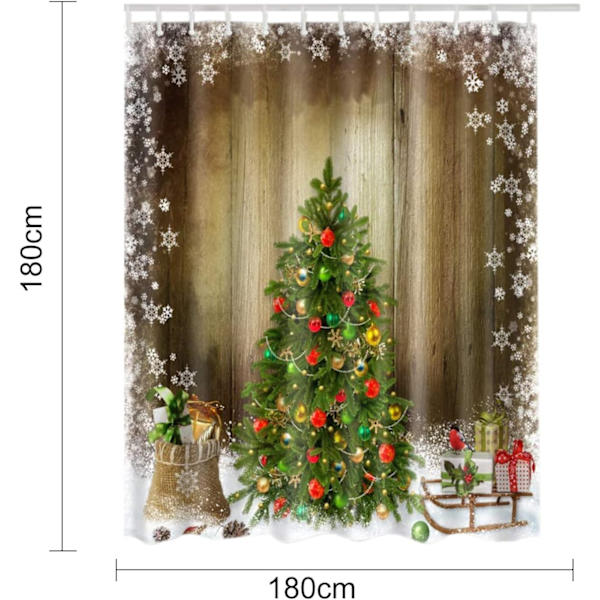 Vattentät julgardin i polyester