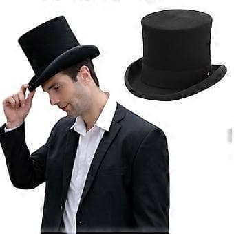 Britisk Flat Top Hat Efterår Voksen Trilby Hat Vinter Efterår Festival Hat til Voksen Hudvenlig Flat Top Hat L(L )