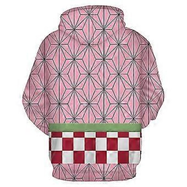 Barn Anime Demon Slayer Cosplay Hoodie Vuxen Tanjirou Nezuko Tröja (XL Kamado Nezuko)