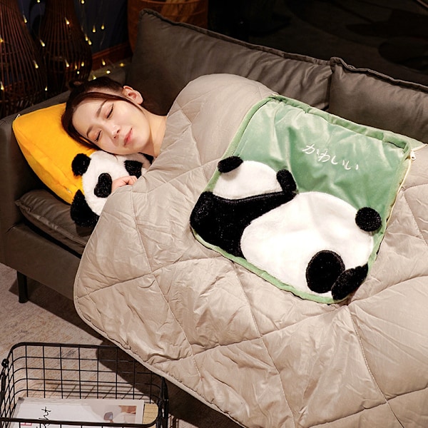 Panda-presenter för pojkar och flickor, Super Mjuk Pandafilt Pläd Kudde