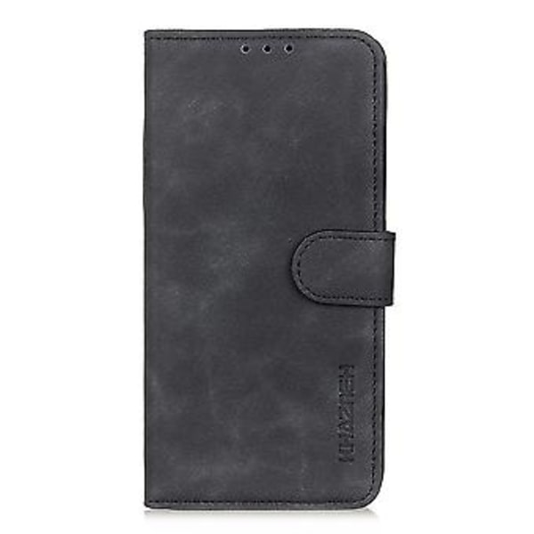 Retro Tekstur PU-etui for Honor X7 / Play 30 Plus (Svart)