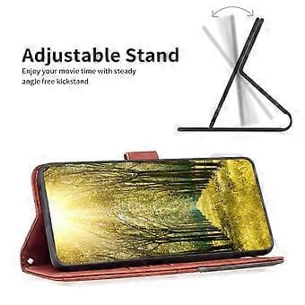 BINFEN COLOR BF05 til Infinix Note 40 Etui Stativ Pung PU Læder Geometrisk Telefoncover (Stil E)