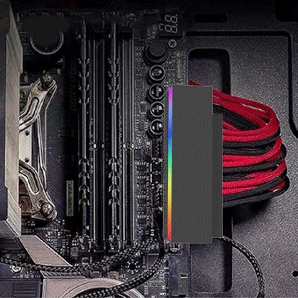 ARGB SYNC 5V Motherboard Styrehoved til Motherboard Strømforsyning 24P 90 Graders 5V Stik Argb