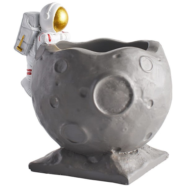 Astronaut Måne Blyant Pennekopp Holder Romfarer Figur Penne Organiser