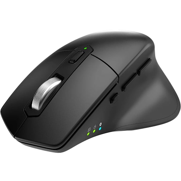 Trådløs Bluetooth-mus til flere enheder, ergonomisk design, lydløs