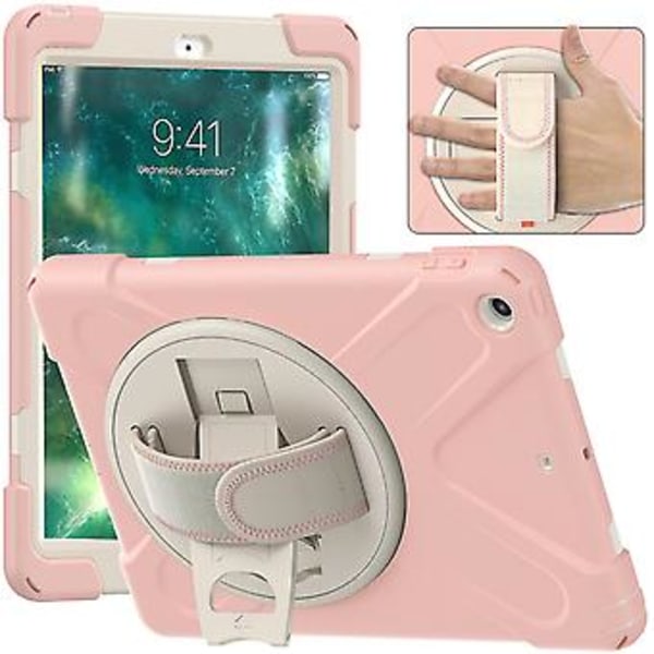 Håndstropp Design Etui For Ipad 9.7 Tommer Med Justerbar Stativ, Penneholder, Fallbeskyttelse Deksel