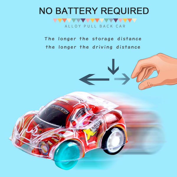 Set med 24 minibil, leksaksbilar för barn, 4-hjulsdrivna miniracingbilar, batterifria leksaksbilar, kostym