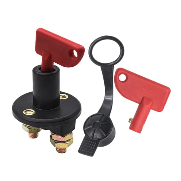 4 stk. 12V/24V Batteri Isolator Afbryder Nøgleafbryder Nødstop