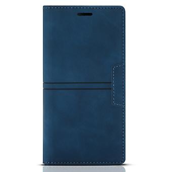 Dream Magnetisk Lærveske For iPhone 12 Pro Max (Blå)