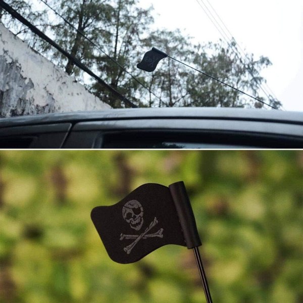 Pirate Flag auton antennin koristelu