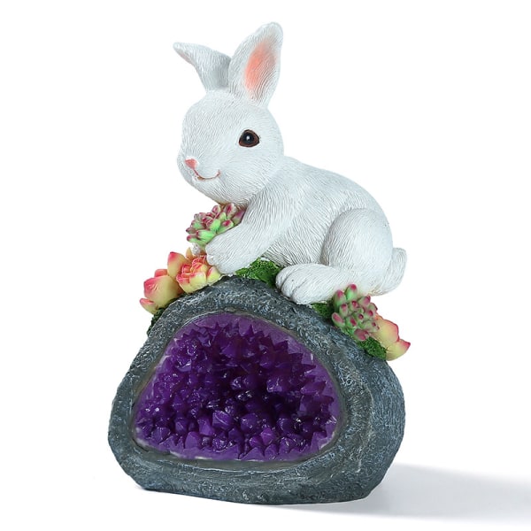 Decorative Animal for Garden Rabbit Solar Light Statue Animals