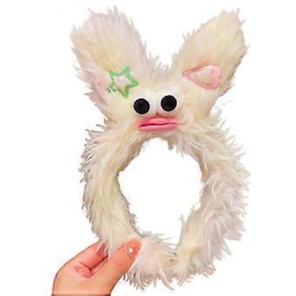 3D Øyne Plysj Hårbøyle Pølsemunn Hodebånd Julefest Hodeplagg Jente Ansiktsvask Hodebånd Barn Morsomme Hodeplagg (Stygg liten gutt)