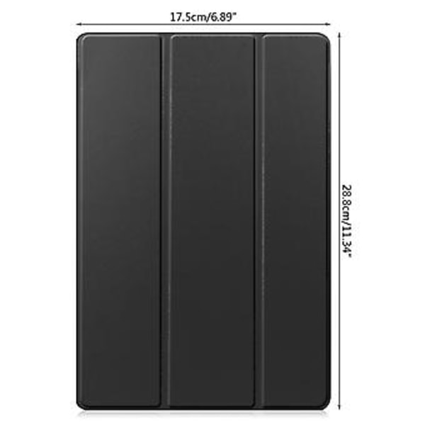 Nytt deksel til Galaxy TAB S7 FE/ T730 Tri-fold Caster Stativ Ultratynn P(Grønn)