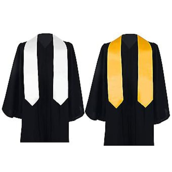 Unisex Voksen Enkelt Gradueringsstole Sash 60\" (Gul)