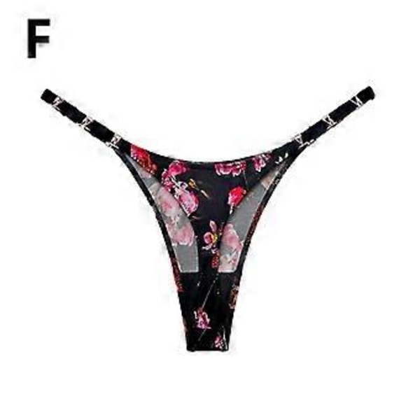 Träningsunderkläder Trosor Stringtrosor Låg midja Sömlösa String Sport (S blommig)