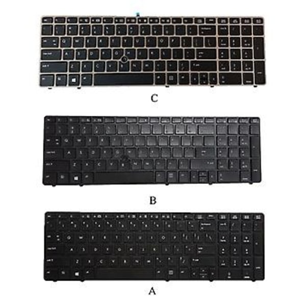 Musta englanninkielinen näppäimistön vaihto ProBook 6560B/EliteBook 8570P -kannettavalle (osoittimilla)
