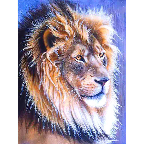 30 x 40 cm, Kultainen noutaja Timanttimaalaus Broderie Diamant P
