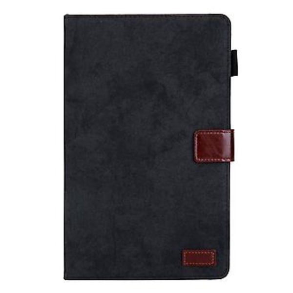 Lærtablettveske for Samsung Galaxy Tab A9 (Svart)