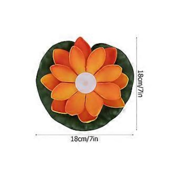 3 st Toppdekorationer Lampor LED Damm Ljus Blomformade Önskelampor Vattendekorationsljus