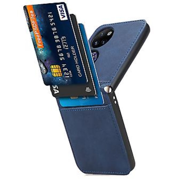 Foldbar telefonveske for Huawei P50 Pocket (Blå)