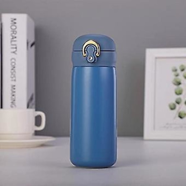 JUSCH 320ml Yaratc Altn Kilit Rostfritt Stål 316 Termoskopp Bärbar Mini Isolering Bilkopp Termos Termosglas (Kapacitet: 320ml, Färg: Svart)(WZ1602