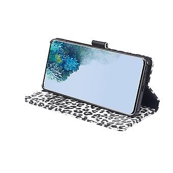 Lærveske for Galaxy S20 Ultra (Hvit)