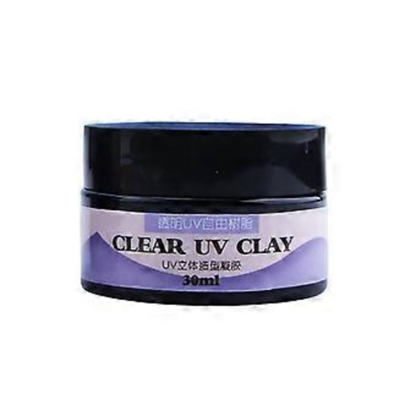 Holdbar UV-fri Resin Klar Ultraviolet Hærdende Epoxy Lim Sæt til Smykkefremstilling Alsidig Transparent Lim (30 ml)