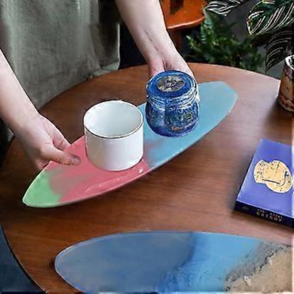 2 stk. DIY Silikone Surfbræt Formet Støbeform Epoxy Silikone Støbeform Surfbræt Brik Form