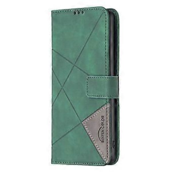 BINFEN COLOR BF05 Til Infinix Note 40 Etui Stativ Tegnebog PU Læder Geometrisk Telefon Cover (Style B)