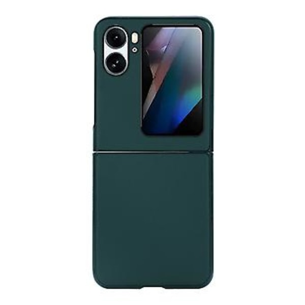 Äkta Läder Telefonfodral För OPPO Find N2 Flip (Grön)