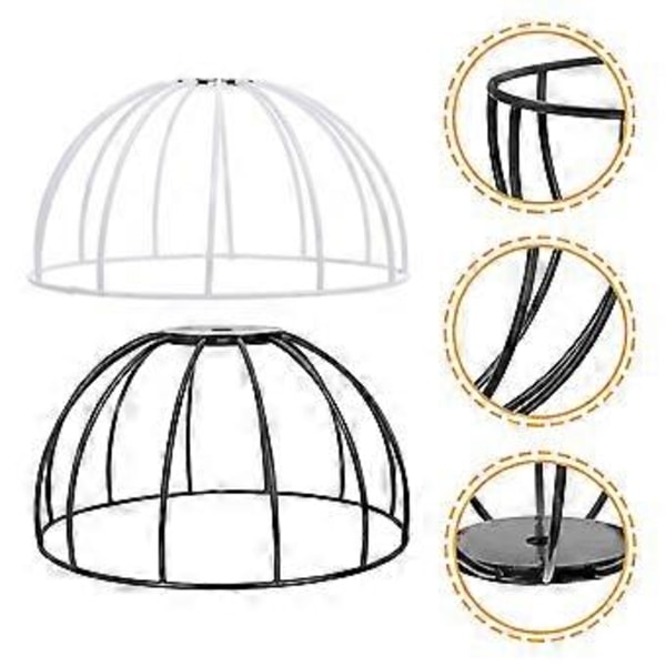 2 stk. Lampeskærm Ramme Jern Lampeskærm Ring Beslag Loftslampe Skærmholder