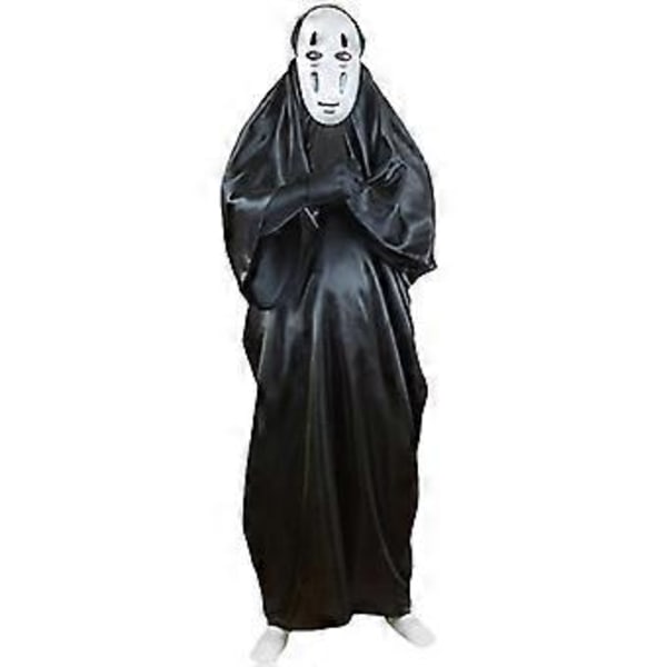 Halloween Spirited Away No Face Cosplay Kostym Män Mask Handskar Party Maskerad Kläder Utrustning Rekvisita -NMAOV( 2XL)