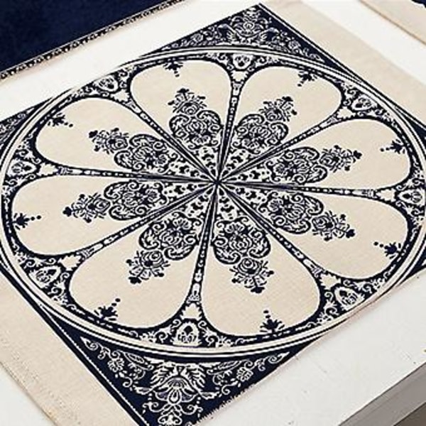 Ainutlaatuisesti suunniteltu herkkä kiinalaistyylinen sinivalkoinen posliinipuuvillapellava-tabletti (MC0034-3)