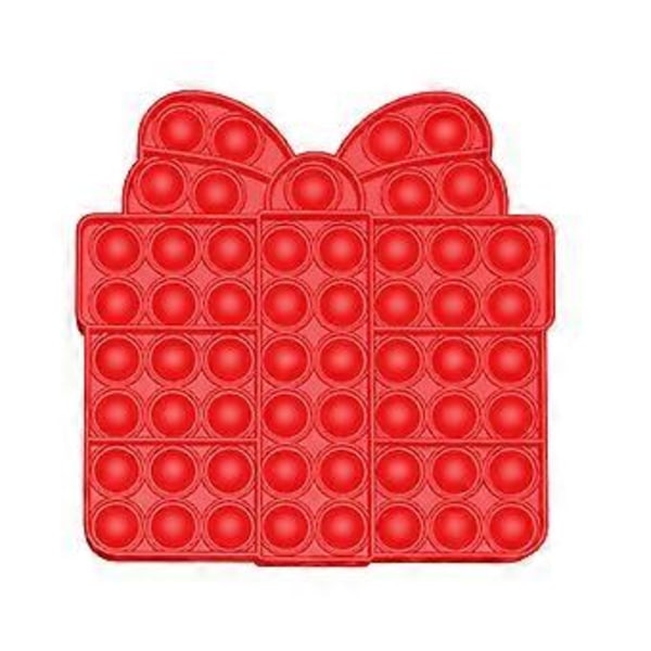 Push Pop Bubble Fidget Sensory Leksak Jultema Form Stress Relief för (D)