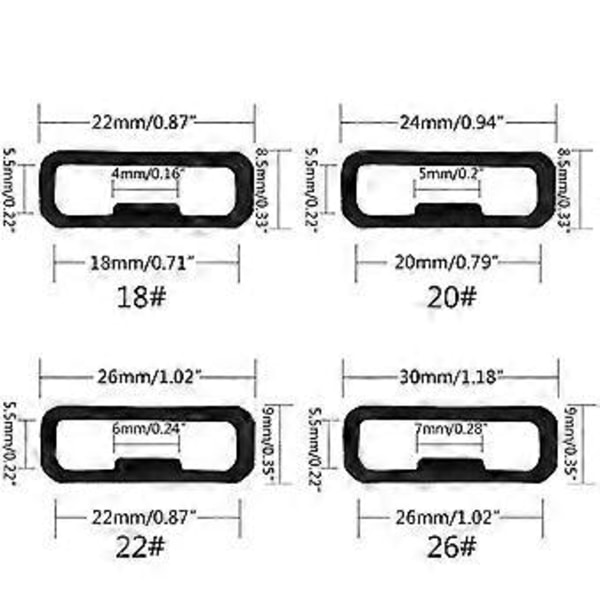 10 stk. Urrem Klipsbåndsholder Loop Ring Fastgørelsesbeslag til Garmin-Venu 2S