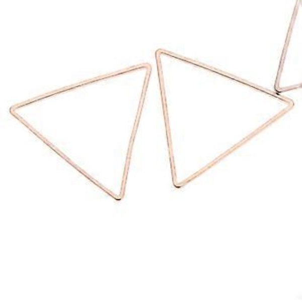 20 kpl Geometrisia riippuvia korvakorujen nastoja riipus roikkuu DIY (Kultainen kolmio 20mm)