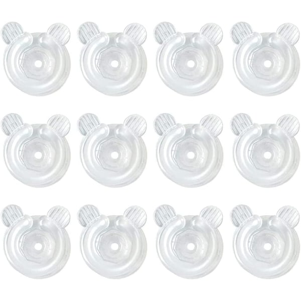 Täcke Clips, 12 st genomskinliga täcke clips plast täcke hållare