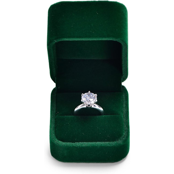 Vert Foncé Velours Boîte à Bijoux en Haut de Gamme Boîte Cadeau