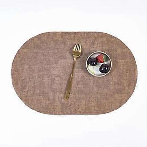 Pöytätabletti Pöytätabletti Hotelli Kotitalous Ruokapöytä Eristysmatto Soikea Nahkainen Pöytätabletti