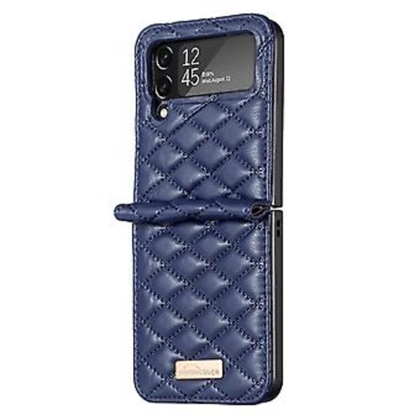 PU-puhelin Kotelo Samsung Galaxy Z Flip4:lle (Sininen)