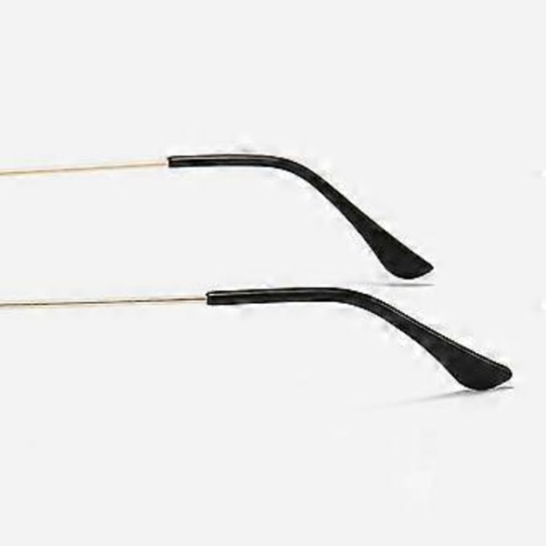 Vintage Metal Square Sunglasses UV400 Suojaus Heijastusta Vastaan Aurinkolasit Muodikkaat Asusteet Naisille Miehille (Kulta Tumman Violetti)