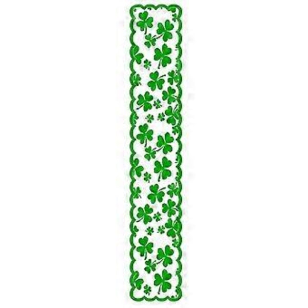 ST Patricks Day Dekoration Rektangulær Bordløber til Indendørs Fest Hjem