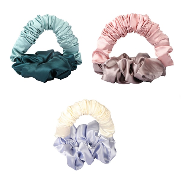 Krøllete hår artefakt (rosa, blå, hvit)