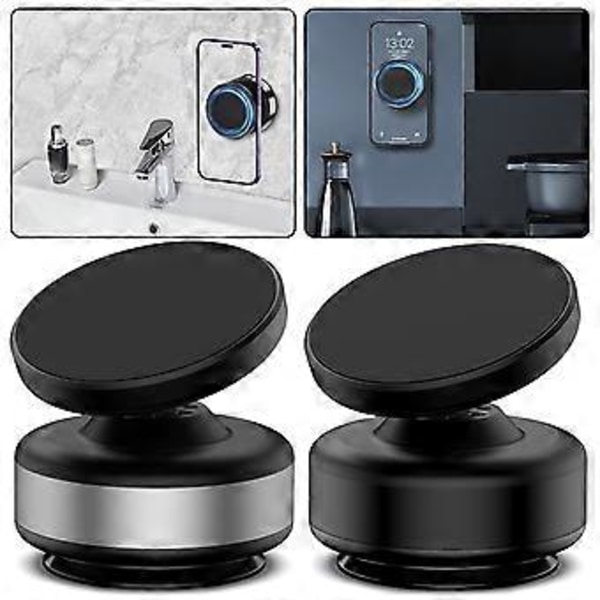 Mobilholder Multifunksjon 360° Universal Telefonholder for Dashbord (Svart)