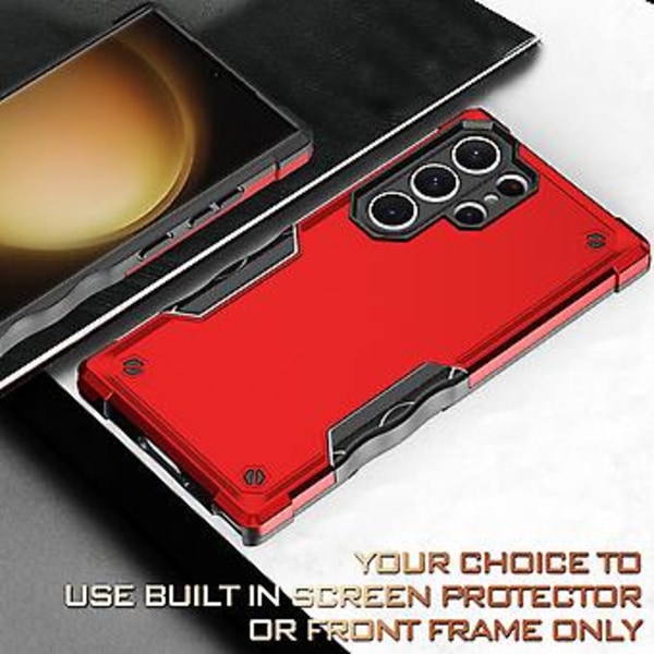 Anti-slip Armor Case til Samsung Galaxy S23 Ultra 5G (Blå)